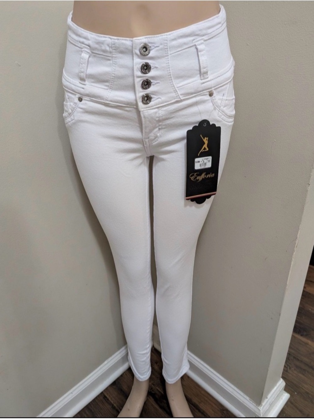 High rise skinny jeans size 5 colombian